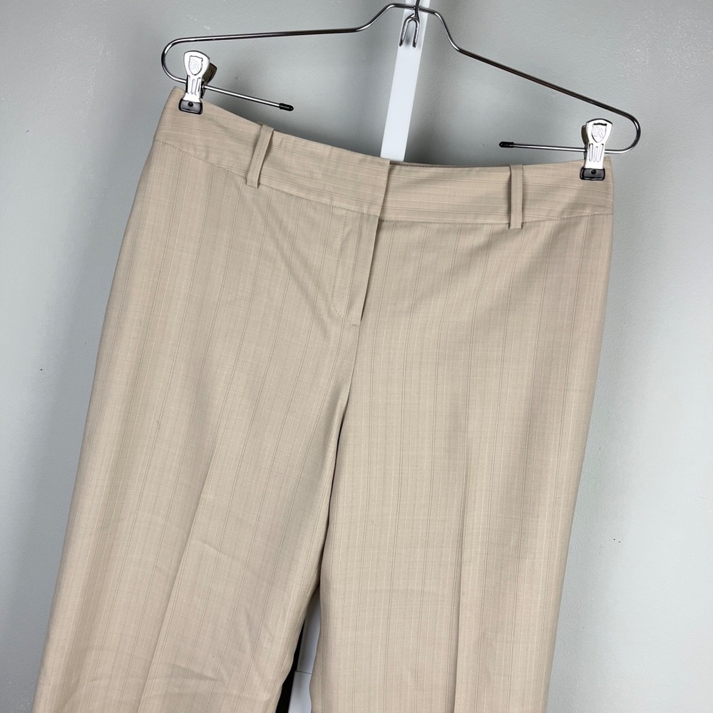 Ann Taylor Petites Wool Blend Pants Trousers Womens 6P‎ Beige Career Business